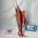 Liulige Handmade Great Red Glazed Marlin