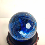 Liulige Handmade: A Magnificent Ocean Blue Glass Sphere