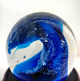 Liulige Handmade: A Magnificent Ocean Blue Glass Sphere